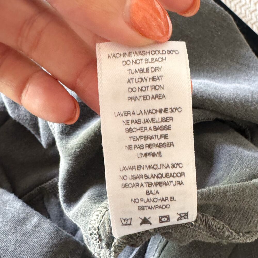 Sundry x Evereve Grey Tiered Side Slit Midi Skirt Size 4 or XL Boho Casual Norm - Picture 5 of 7